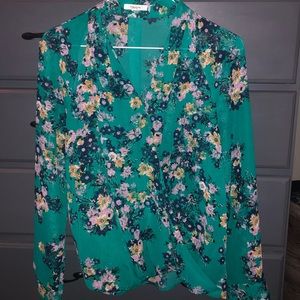 Maurices Chiffon Long Sleeve Top